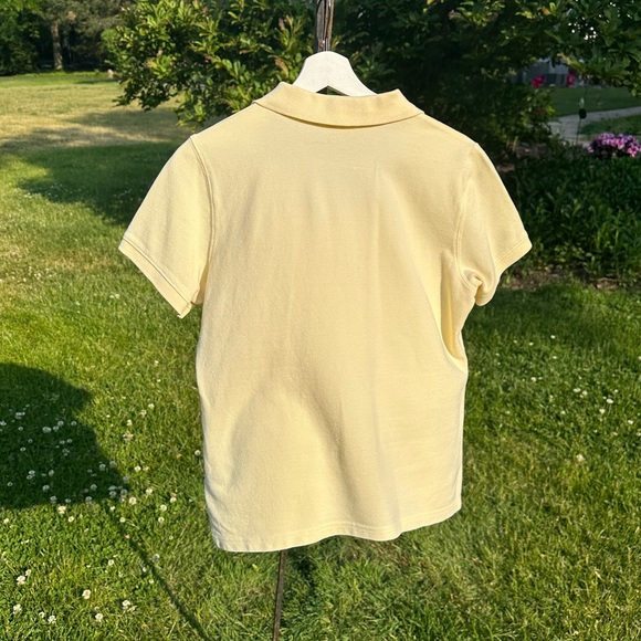 MEDIUM PASTEL YELLOW EDDIE BAUER POLO - Picture 2 of 4